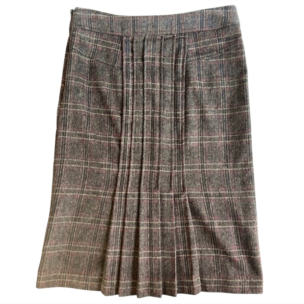 Banana Republic Wool Blend Plaid Pencil Skirt Size 4